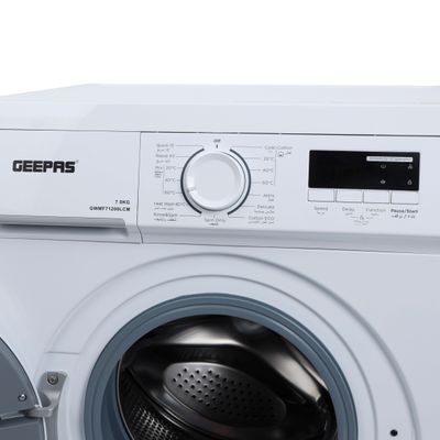 7 KG Fully Automatic Washing Machine| Automatic Front Load Washing Machine, Equipped With LED Display, Baby Care 90Â° Hot Wash, Delicate Wash Quick 15 Washing Programs| White, 1 Year Warranty 7 kg 2050 W GWMF71200LCJ white