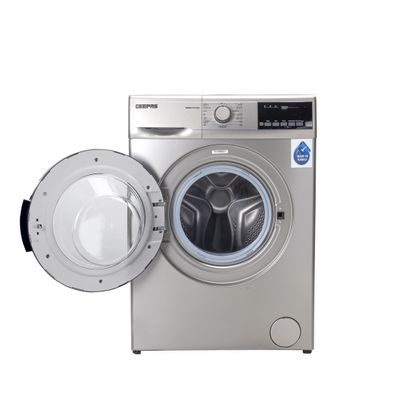 7 KG Fully Automatic Washing Machine Automatic Front Load Washing Machine With Electronic Control System And Ecologic System |Equipped With Delay Start, Foam Protection, Overload Protection, Adjustable Temperature, Child Lock, Metallic Drum 2100 W GWMF7121STV Silver