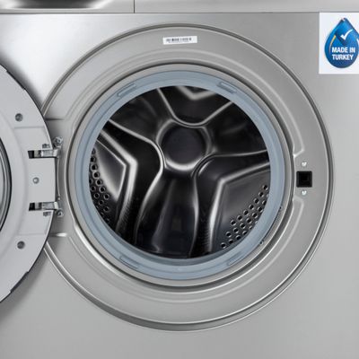 8 KG Fully Automatic Washing Machine Automatic Front Load Washing Machine With Electronic Control System And Ecologic System |Equipped With Delay Start, Overload Protection, Adjustable Temperature, Child Lock, Metallic Drum GWMF8021STV Silver