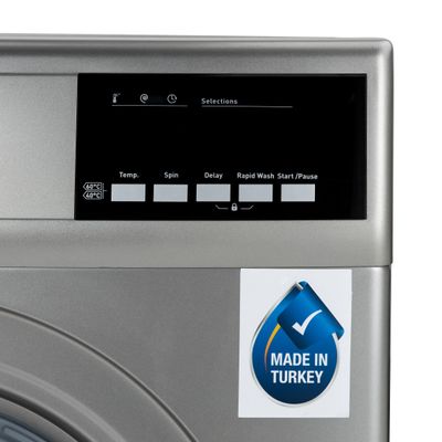 8 KG Fully Automatic Washing Machine Automatic Front Load Washing Machine With Electronic Control System And Ecologic System |Equipped With Delay Start, Overload Protection, Adjustable Temperature, Child Lock, Metallic Drum GWMF8021STV Silver