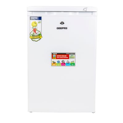 Water Dispenser with Refrigerator| Stainless Steel Water Tank with Compressor Cooling and 3 Taps, Hot, Normal and Cold| Equipped with Child Safety Button| Perfect for Home and Office| 2 Years Warranty GWD8355 White