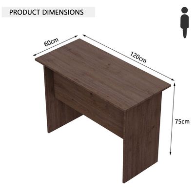 Mahmayi MP1 120x60 Writing Table Without Drawer - Brown