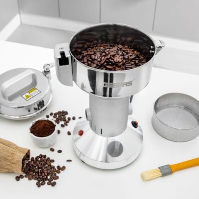 Geepas Food Processor, SS Bowl with Lid,  Stainless Steel Blade| Safe Lid Protect Design | Mixer Grinder for Herb/ Spice/ Nut with Overload Protection 1400.0 W GCG41014 Silver