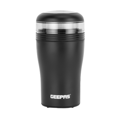 Geepas Coffee Grinder With Stainless Steel Blade, 40 Gram Capacity, Smooth On/Off Press Switch, Removable Grinder Jar, 150 Watt Power Motor, Overheat Protector 0.04 kg 150 W GCG41022 Black