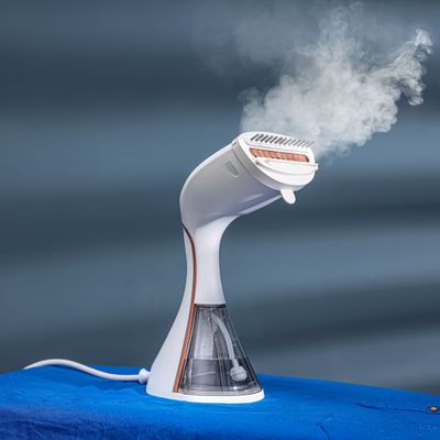 Geepas Handheld Garment Steamer, Ready to Use in 35 Seconds/ Suitable for all Kinds of Fabric and Safe for Delicate Fabrics/ 3 Modes, with Turbo Extreme Performance 250 ml 1500 W GGS25035 White and Pink