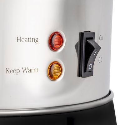 Geepas Stainless Steel Electric Kettle, 15L Tap Kettle | Hot Water Dispenser with Automatic Temperature Control | Indicator Lights | Perfect for Tea, Coffee, Soup 1.5 L 1650 W GK5219 Silver