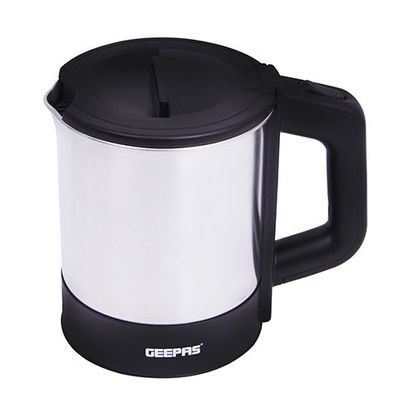 Geepas Electric Kettle Stainless Steel Housing | Boil Dry And Overheat Protection |Automatic Cutoff, 360 Degree Rotatable Base 1.0 L 1200.0 W GK5418N Silver/Black