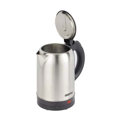 Geepas Stainless Steel Electric Kettle With Auto Shutt off and Boil Dry Protection 2 L 1800 W GK5466B Silver/Black