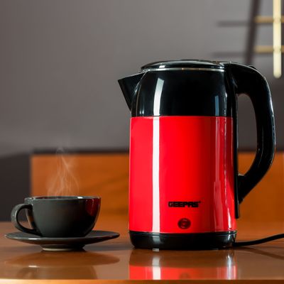 Geepas Countertop Electric Kettle 1.8 L 1500 W GK6138 Red/Black