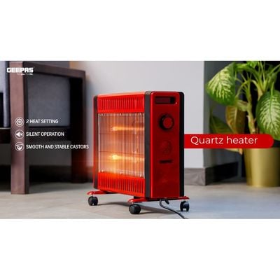 Quartz Heater 1500W 1500.0 W GQH9109 Cream/Orange