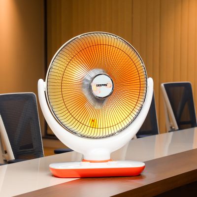 Geepas Halogen Stand Heater With Heating Power 950.0 W GRH9548 White/Orange