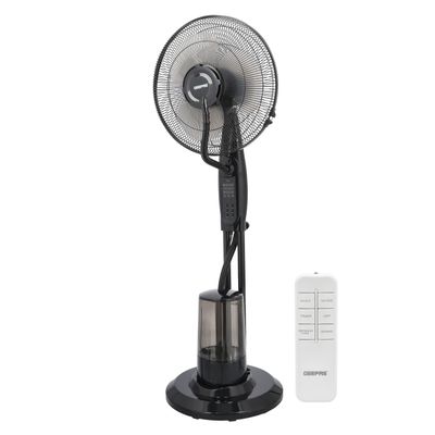 16" Mist Fan With Remote Control & LCA Display 3 Speed Setting & Breeze Modes  Oscillation & Tilt Function  0.5-7.5H Timer Function  Transparent Water Tank  Home & Office Use 0.0 L 75.0 W GF21160 Black