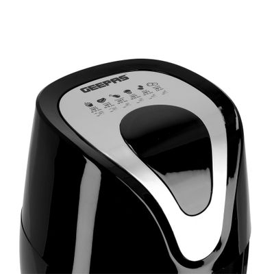 Geepas Digital Non Stick Air Fryer 3.5 L  Overheat Protection Sensor Touch Panel 1-60 Minutes Timer 3.5 L 1400 W GAF37501 Black/Silver