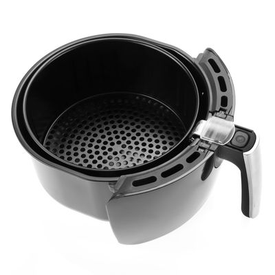 Geepas Air Fryer 1.8 L With Vortx Air Frying Technology| Oil Free Cooking, Adjustable Timer And Temperature 1-30 Minutes Timer| Ideal For Making Fries Steak  Chicken Cake Meat Bread 1.8 L 1100 W GAF37516 Black