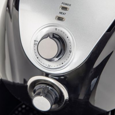 Geepas Air Fryer 2.5 L With Rapid Air Circulation System | Adjustable Temperature Control | 30 Minute Manual Timer 2.5 L 1300 W GAF37521 Black