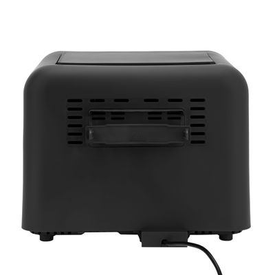 Geepas Digital Air Fryer 11 L Capacity With 5.5 L Dual Baskets With Separator| With Vortex Air Frying Technology| Digital Display, Multiple Function, Dehydrate, Keep Warm, Broil, Others 1-60 Min Timer| Ideal For Fries, Steak, Chicken, Cake, Meat, Bread 11 L 1700 W GAF37532 Grey