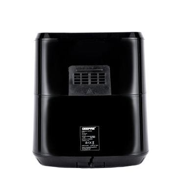 Geepas Air Fryer  9.2 L With 30 Min Timer| Pot With A Rack, Both With Non Stick Coating, Oil Free, Adjustable Time & Temperature, Vortex Air Frying Technology, Cooks 30% Faster 9.2 L 1800 W GAF37542 Silver/Black