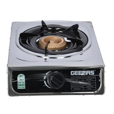 Geepas Easy Control Knob & Anti Skid Base Cooking Burner GGC31015 Silver