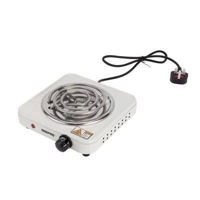 Electric Single Hot Plate with Temperature Control 1000 W GHP7577 White