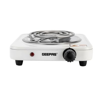 Electric Single Hot Plate with Temperature Control 1000 W GHP7577 White