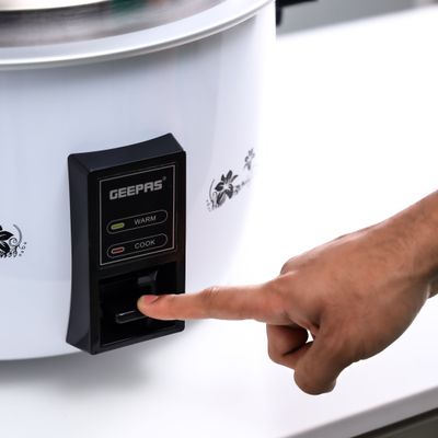 Geepas 4.2L Electric Rice Cooker - Automatic Cooking, One Touch Operation | Make Rice, Steam Healthy Food & Vegetables | 2 Years Warranty 4.2 L 1600 W GRC4321 Green