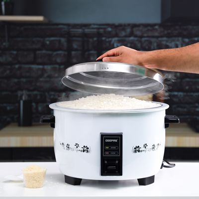 Geepas 4.2L Electric Rice Cooker - Automatic Cooking, One Touch Operation | Make Rice, Steam Healthy Food & Vegetables | 2 Years Warranty 4.2 L 1600 W GRC4321 Green