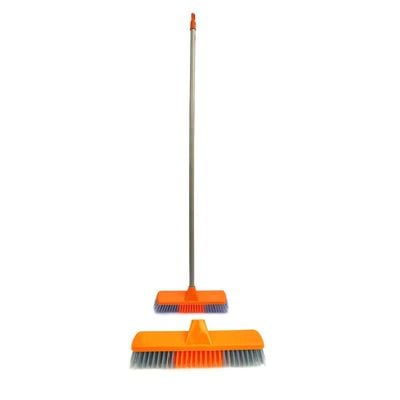 Broom with Pvc coated wooden handle 1X24