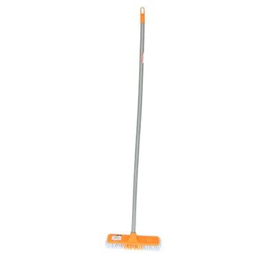 Broom with Pvc coated wooden handle 1X24