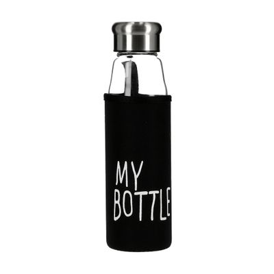 550ML Glass Water Bottle With Pad 1X50