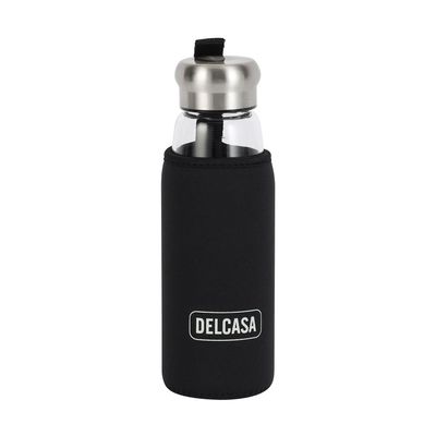 420ML Glass Water Bottle With Pad 