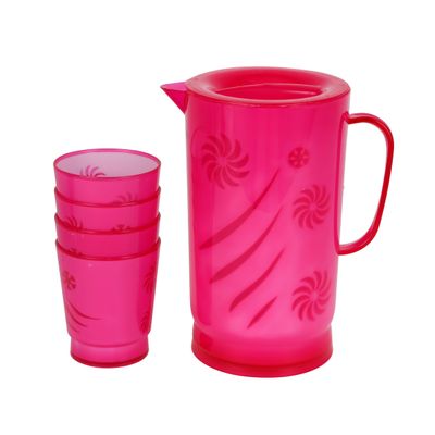 2L Water Jug + 4 Glass  300Ml 1X36