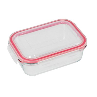 BRS RectnGlass AirTight Conta. 0.6L 1X24