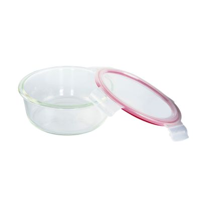 BRS Round GlassAirTight Conta. 0.6L 1X24
