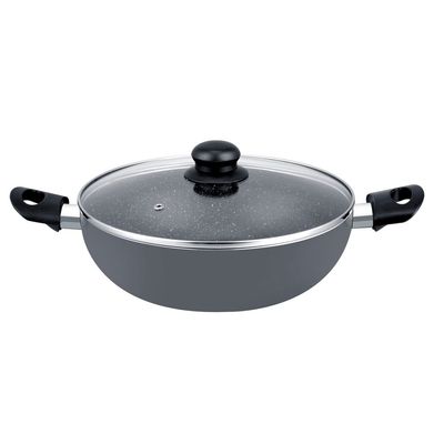 26CM NS Alum. Wokpan+ Glass Lid  1X6