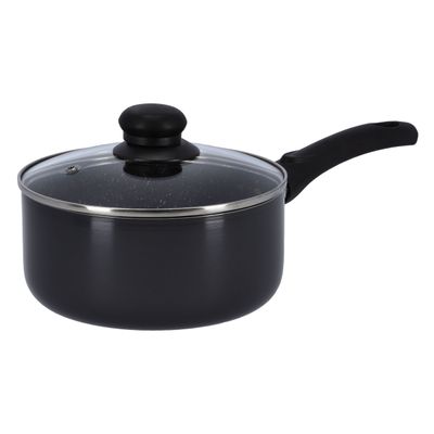 18CM Non Stick Alu. Saucepan+Lid 1X6