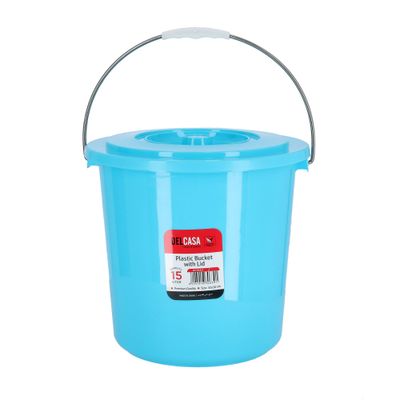 15Ltr Plastic Bucket with Lid  1X24