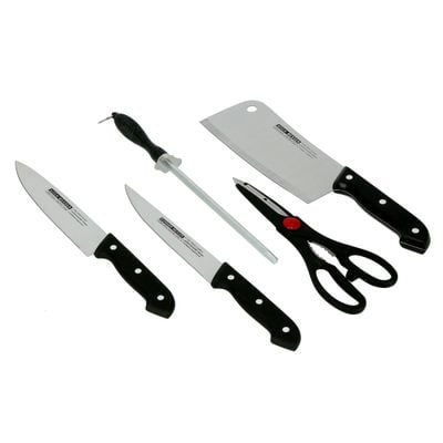 5Pc knife set +Wooden cutting board1X36
