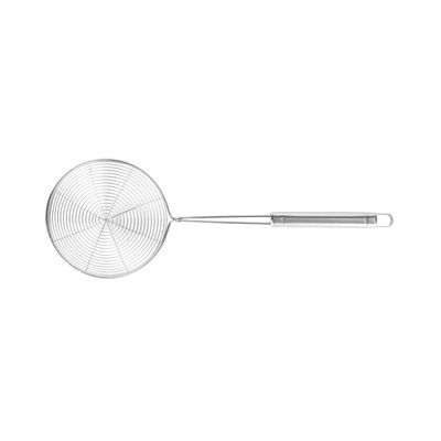 Delcas Dc1274 14" - Stainless Steel Strainer - Stainless Steel Wire Skimmer Spoon With Handle For Kitchen Frying Food, Pasta, Spaghetti, Noodle, Fries - Hot Pot Net Drainer/Strainer Ladle Strimmer 