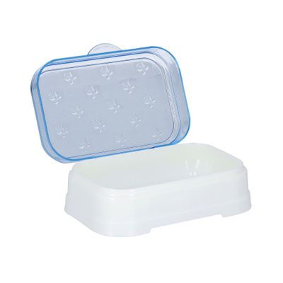 Delcasa 13X10Cm Soap Box, Soap Holder Organiser Box Case - Soap Dish Holder Set For Bathroom