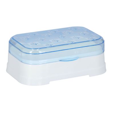 Delcasa 13X10Cm Soap Box, Soap Holder Organiser Box Case - Soap Dish Holder Set For Bathroom