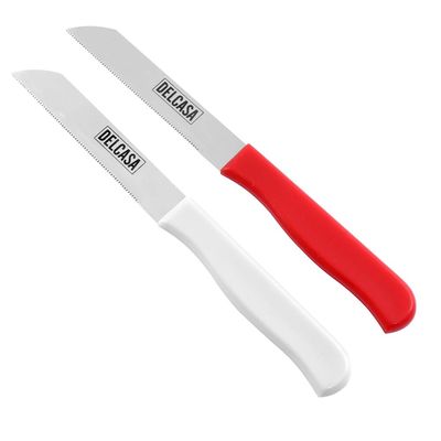 Delcasa 10Pcs Kitchen Paring Knife Set- All Purpose Small Kitchen Knife - Ultra Sharp Stainless Steel Blade - Cooking Knife With Ergonomic Handle, Chef Knife, Suitable For Home And Restaurant
