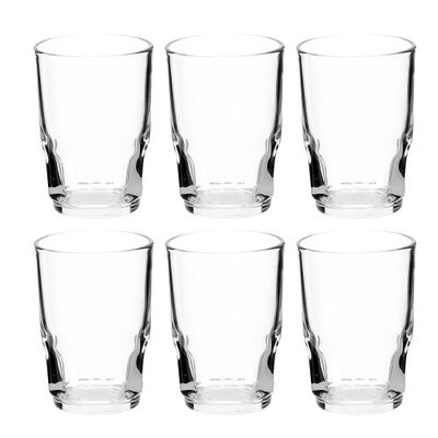 Delcasa Dc1762 6Pc Tumbler Glass Set, 8Oz/230Ml - Tumbler Glass For Drinking Water / Tea / Coffee / Juice - Transparent, Sleek Design With Broad Base & Mouth - Tea Glasses, Perfect For Home, Restaurants And Parties