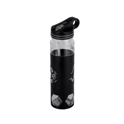 Delcasa Dc1771 700 Ml Water Bottle -Portable Transparent Body Reusable Water Bottle Wide Mouth With Straw & Lid | Sports Bottle | Perfect While Travelling, Camping, Trekking & More