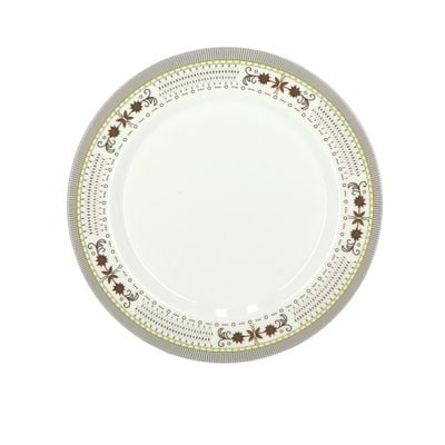 Melamine Dinner Plate - Meals, Soup & Pasta Plate | Dc1785 | Plate With Classic Decoration | Freezer & Dishwasher Safe | Ideal For Soup, Desserts, Ice Cream & More