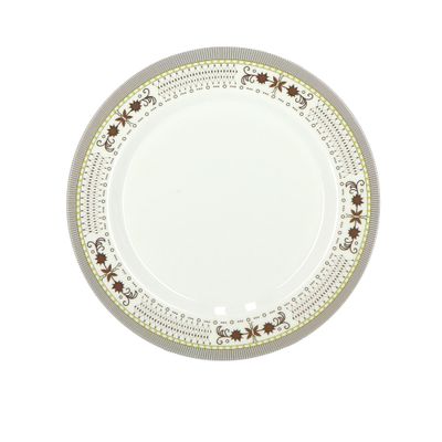 Melamine Dinner Plate - Meals, Soup & Pasta Plate | Dc1785 | Plate With Classic Decoration | Freezer & Dishwasher Safe | Ideal For Soup, Desserts, Ice Cream & More