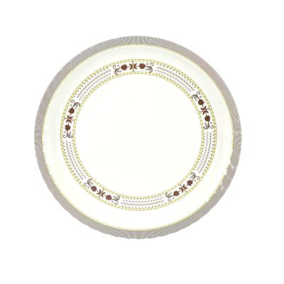 Delcasa Dc1795 14" Round Deep Plates - Pasta Plates - Plate With Playful Classic Decoration - Ideal For Soup, Deserts, Ice Cream & More