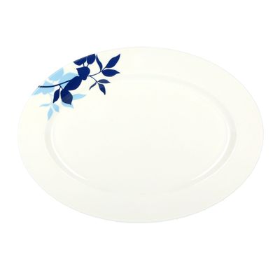  14-Inch Melamine Oval Plate Delcasa Dc1803