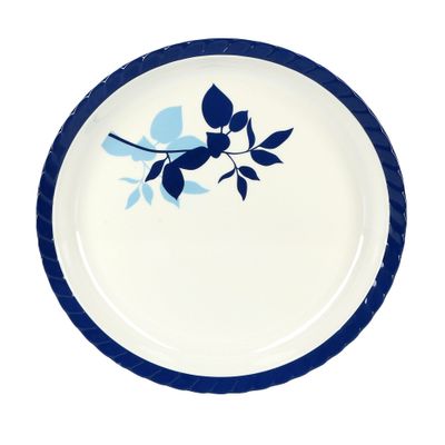 Delcasa Dc1808 14" Round Deep Plates - Pasta Plates - Plate With Playful Classic Decoration - Ideal For Soup, Deserts, Ice Cream & More