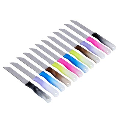 12Pcs Steak Knife Set With Teeth Shape, Dc1838 | Stainless Steel Fruit Knife Set Razor Sharp Blades | Ultra Sharp Cooking Knives| Best Kitchen Gift For Cooking Lovers & Chefs