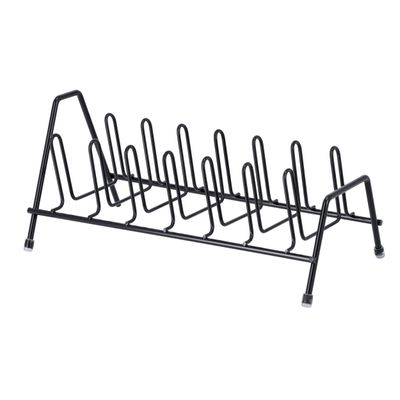 Delcasa Dish Rack - Portable Lightweight Simple Wire - Plate Rack/Drainer - Kitchen Cupboard Storage Organiser | Ideal For Plates, Glasses, Lids, & More